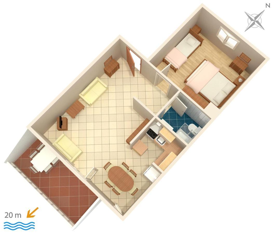 Apartments By The Sea Podgora, Makarska - 6713 Εξωτερικό φωτογραφία